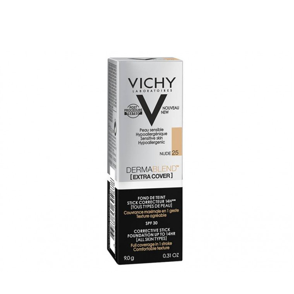 3337875692885 Vichy Dermablend Extra Cover Nude SPF30 N25 Διορθωτικό Foundation σε Stick, 9gr