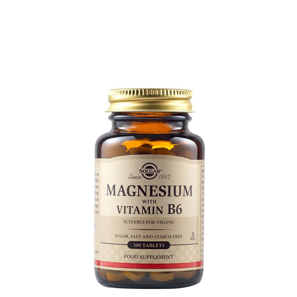 33984017207 Solgar Magnesium with Vitamin B6 , 100 Tablets