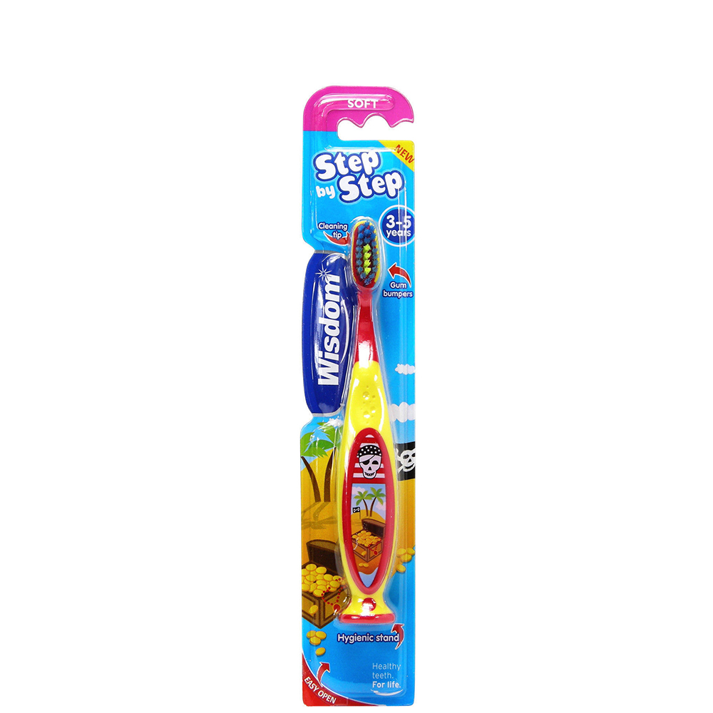 5028763009356 2 Wisdom Step By Step Toothbrush 3-5Years (Παιδική Οδοντόβουρτσα Κατάλληλη Για Παιδιά 3-5 Ετών)