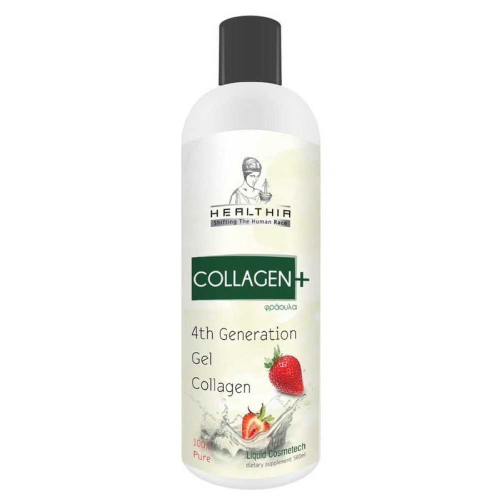 5200131350011 Healthia Collagen Plus Υγρό Πόσιμο Κολλαγόνο με Γεύση Φράουλα, 500ml