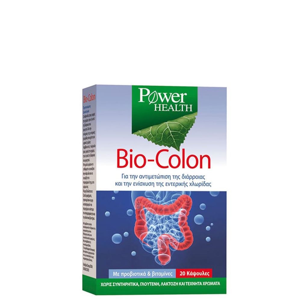 5200321007299 1 Power Health Bio-Colon Συμπλήρωμα κατά της Διάρροιας 20 κάψουλες