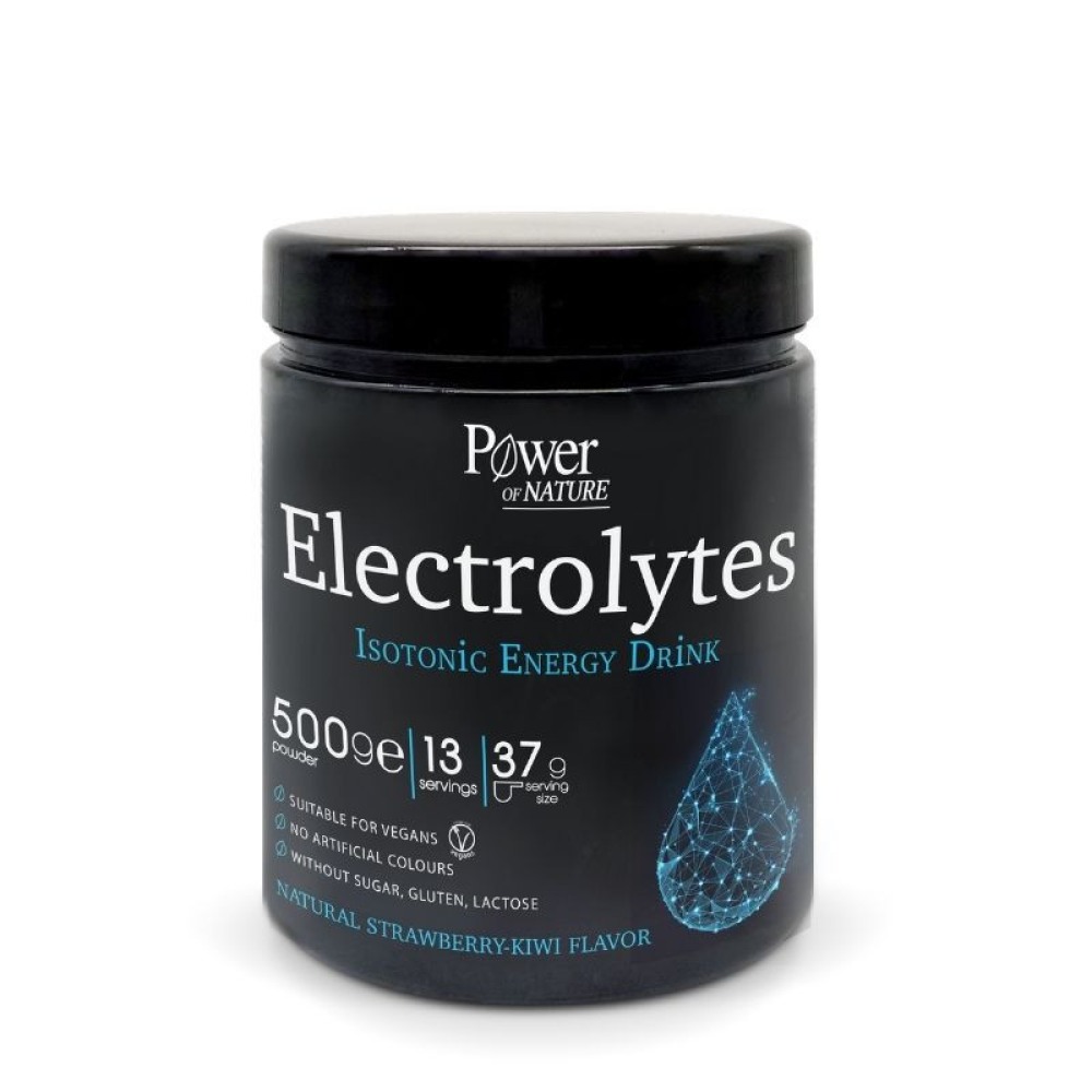 5200321011173 Power of Nature Electrolytes Isotonic Energy Drink, Συμπλήρωμα Διατροφής Με Ηλεκτρολύτες & Βιταμίνες Για Αθλητές, 500g