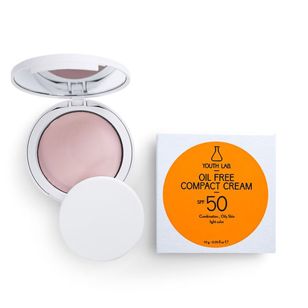 5201062007432 1 Youth Lab. Oil Free Compact Cream Combination Oily Skin Light Colour SPF50 10gr
