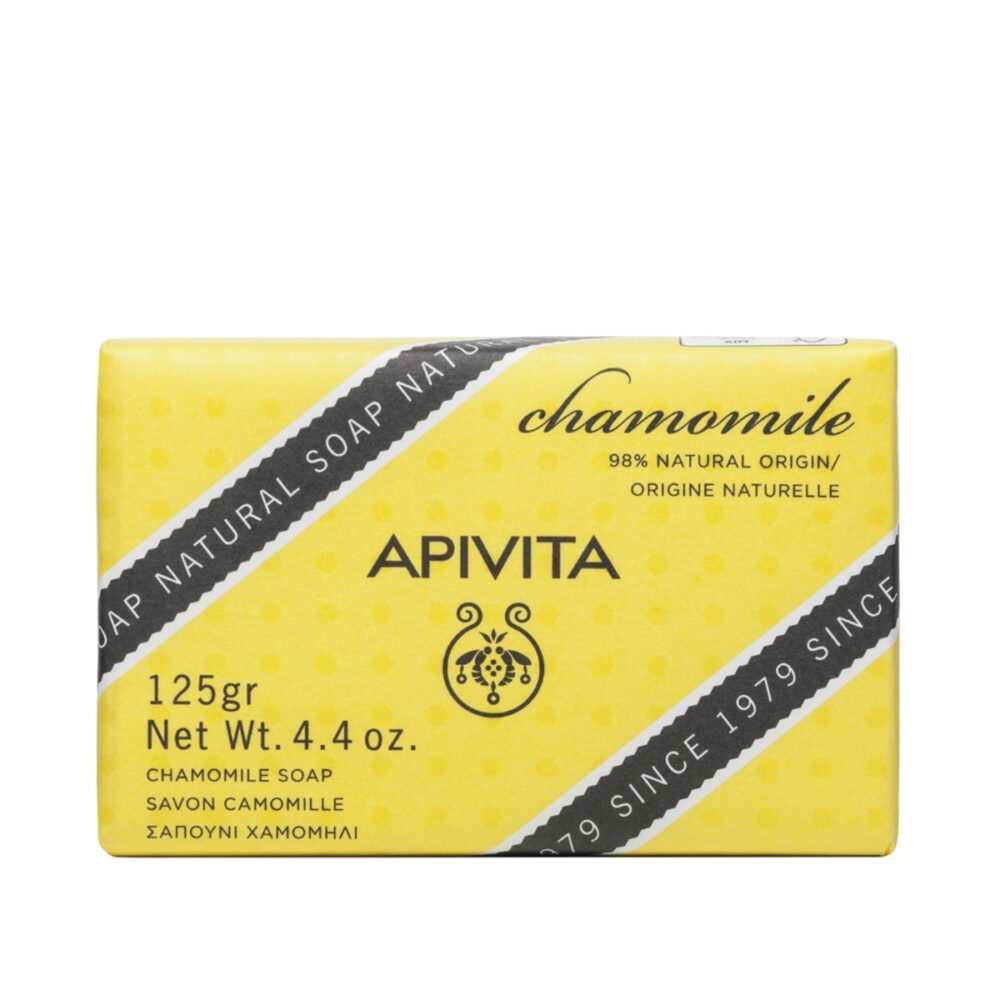5201279073169 1 Apivita Natural Soap Σαπούνι με Χαμομήλι για τις ευαίσθητες επιδερμίδες 125gr