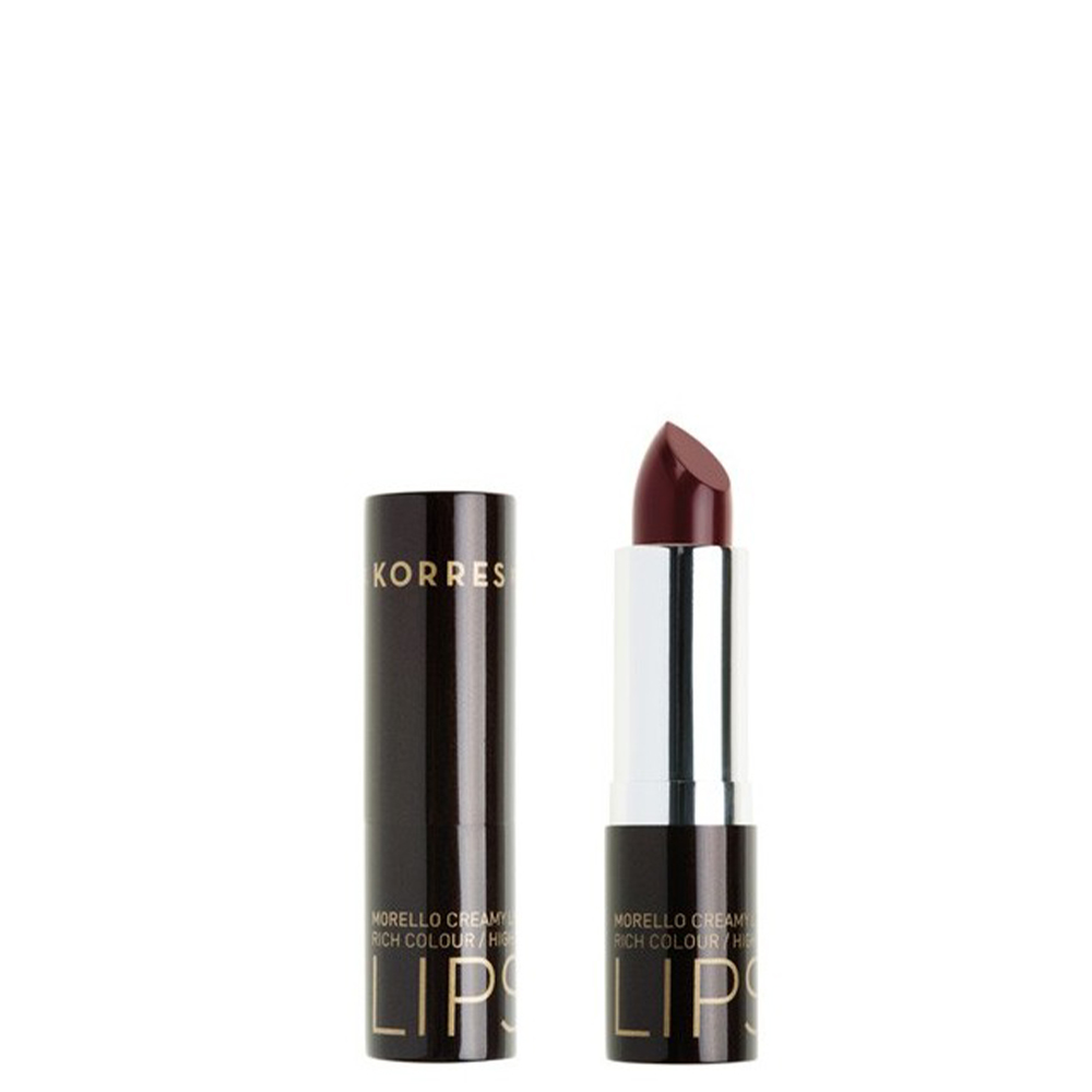 5203069058974 1 Korres Morello Creamy Lipstick No 59 Κόκκινο της Βουργουνδίας, Σταθερό-Λαμπερό Αποτέλεσμα 3,5 gr