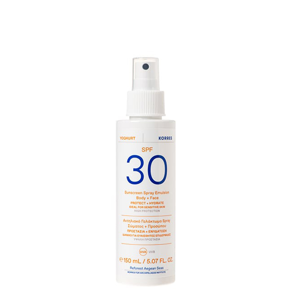 5203069098314 1 Korres Yoghurt Sunscreen Spray Emulsion Face & Body SPF30 150ml
