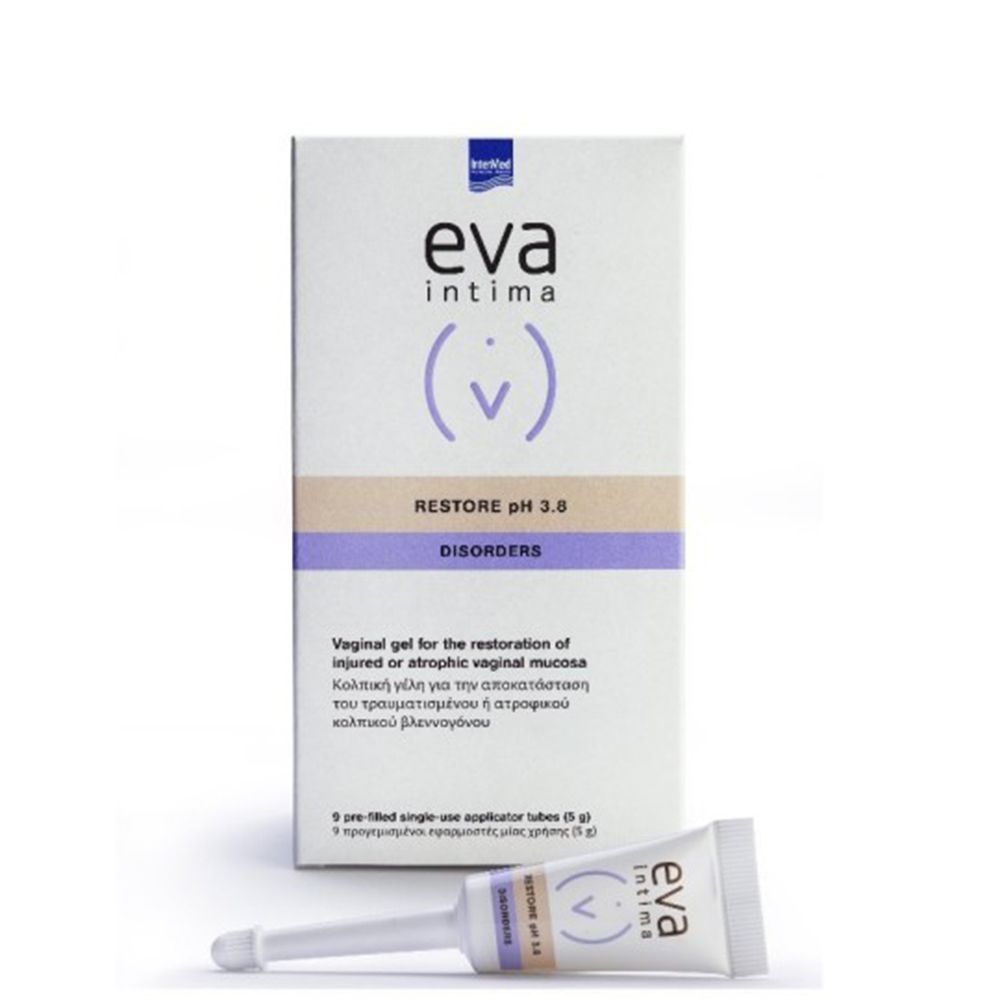 5205152012481 1 Intermed Eva Intima Restore Vaginal Gel pH 3.8 Disorders 5gr x 9τμχ