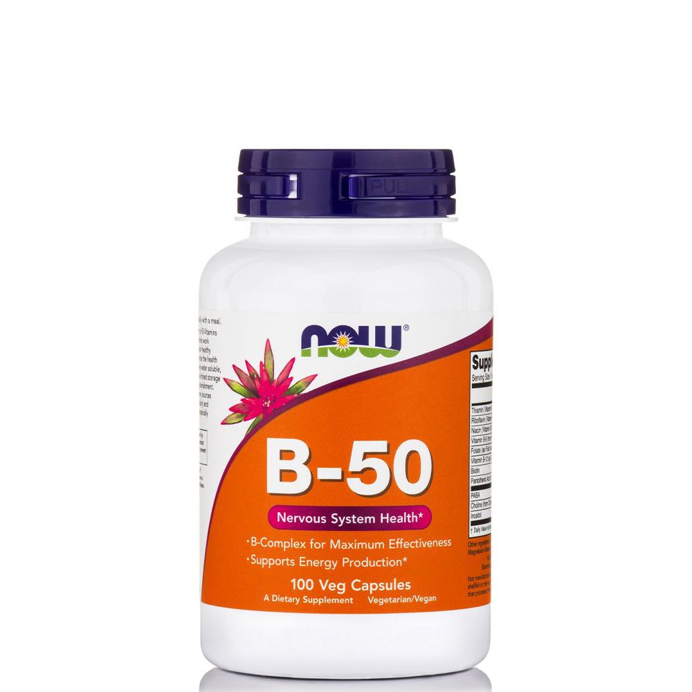 733739004208 1 Now Foods Vitamin B-50 Complex 100 Veg Capsules