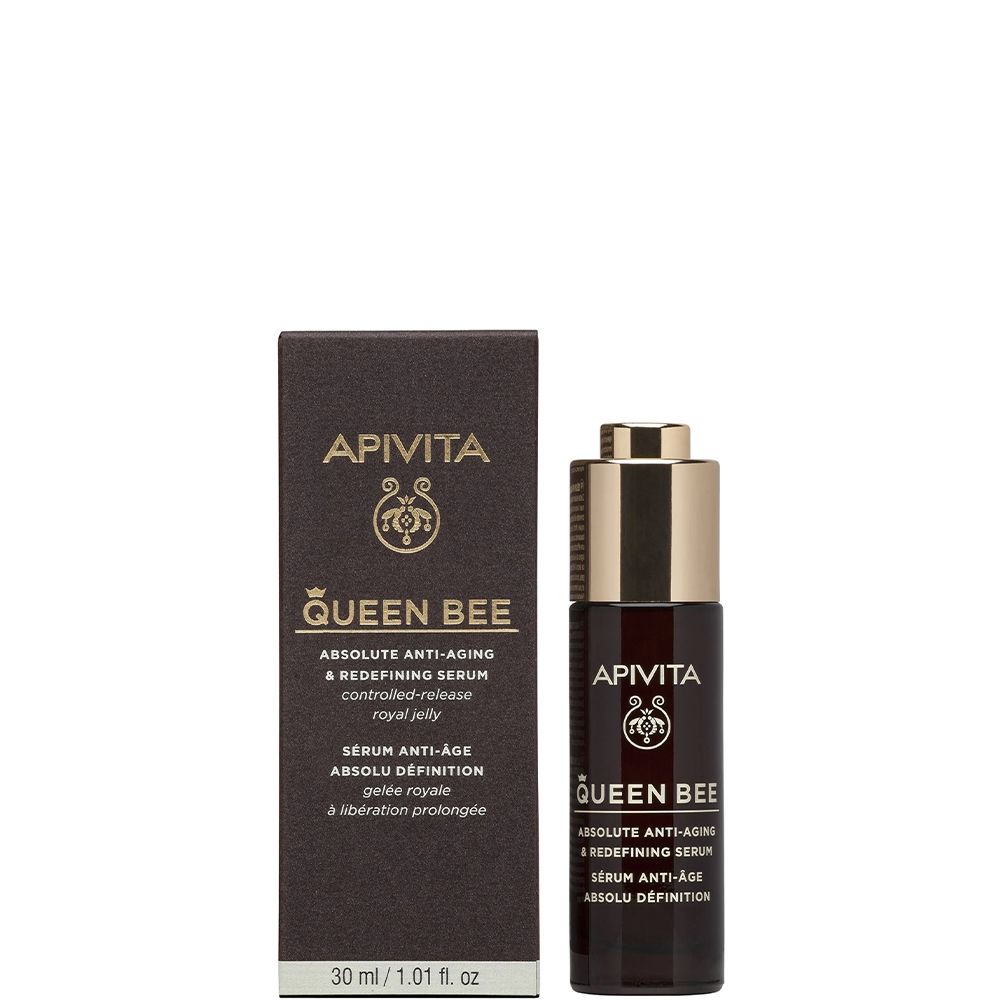 5201279080952 Apivita Queen Bee Absolute Anti-Aging & Redefining Serum Ορός Απόλυτης Αντιγήρανσης & Ανόρθωσης Περιγράμματος, 30ml