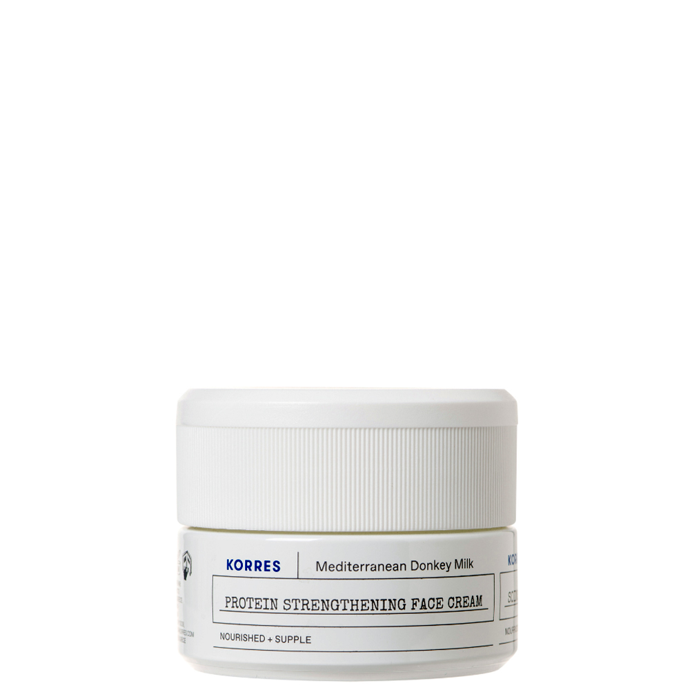 5203069101410 Korres Protein Strengthening Face Cream Ενισχυμένη Κρέμα Προσώπου με Γάλα Γαϊδούρας, 40ml